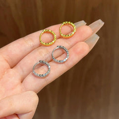 Geometric Polygonal Circle Earrings For Women