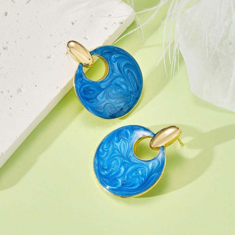 Geometric Irregular Retro Earrings For Women Girls