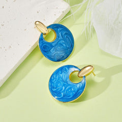 Geometric Irregular Retro Earrings For Women Girls