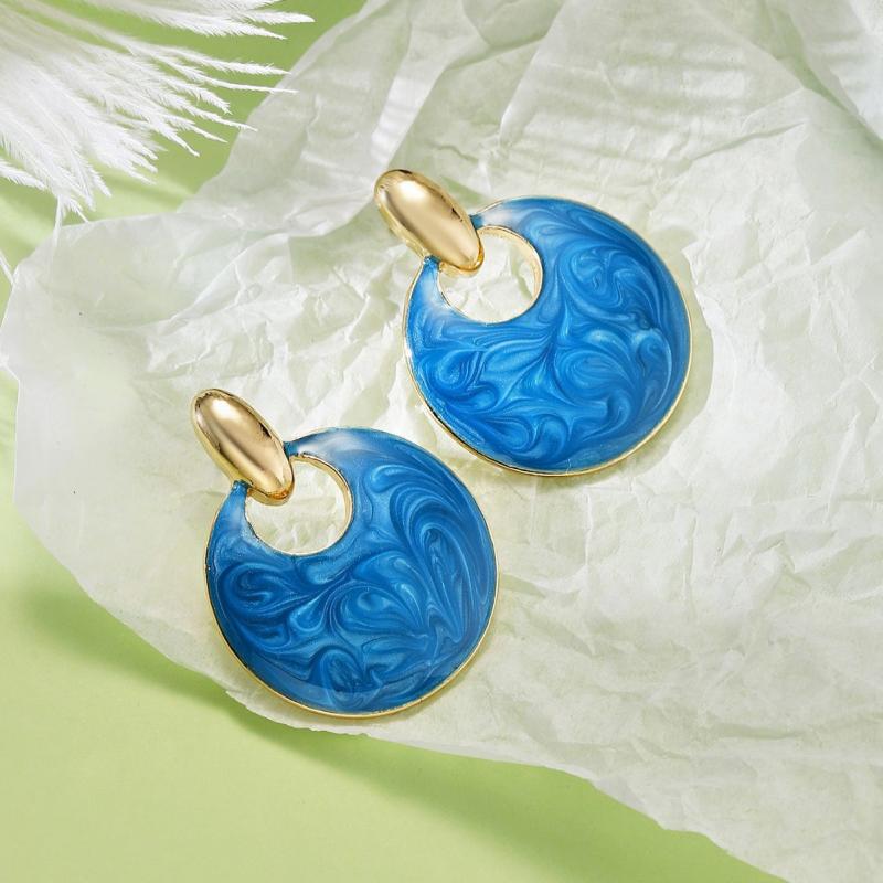 Geometric Irregular Retro Earrings For Women Girls