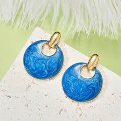 Geometric Irregular Retro Earrings For Women Girls