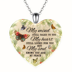 Crystal Pendant Necklace Butterfly English Birthday Gift