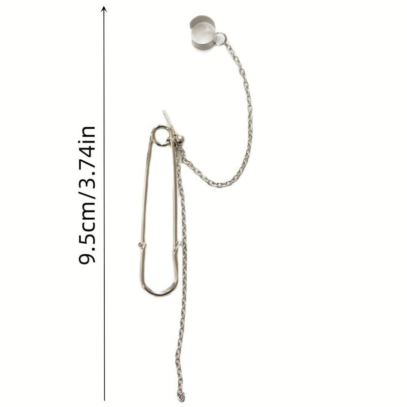 Girl Pin Ear Studs Chain Ear Bone Clip Long Style Earrings