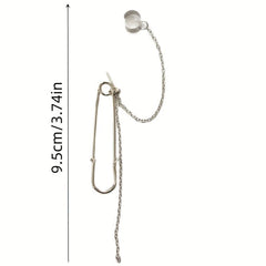 Girl Pin Ear Studs Chain Ear Bone Clip Long Style Earrings