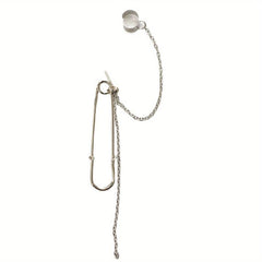 Girl Pin Ear Studs Chain Ear Bone Clip Long Style Earrings
