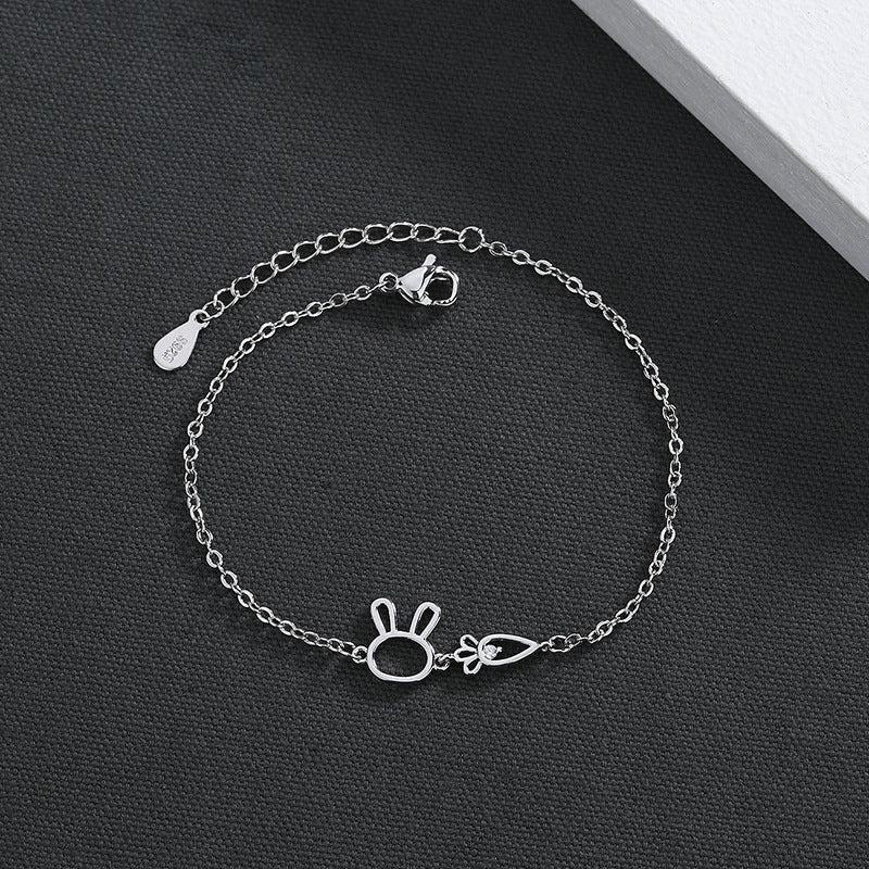Rabbit Carrot Bracelet Japanese Heart Sen Tie Hand String