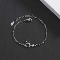 Rabbit Carrot Bracelet Japanese Heart Sen Tie Hand String