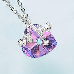 Heart Pendant Necklace Love Wedding Anniversary Gift