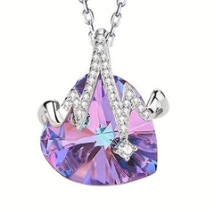 Heart Pendant Necklace Love Wedding Anniversary Gift