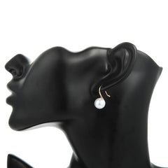 Classic High Heels Pearl Earrings, Temperament Style Ear Hooks