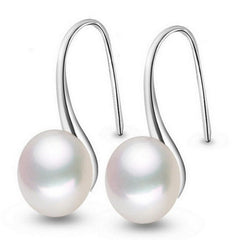 Classic High Heels Pearl Earrings, Temperament Style Ear Hooks
