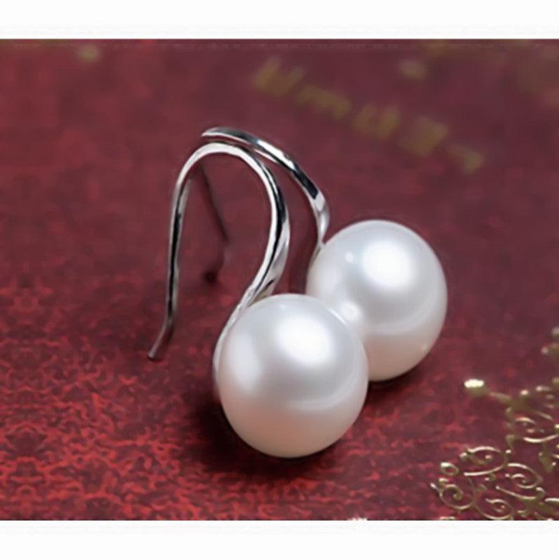 Classic High Heels Pearl Earrings, Temperament Style Ear Hooks