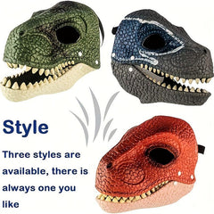 Dinosaur Mask Costume Dino Toys Head Covering Opening Jaw Realistic