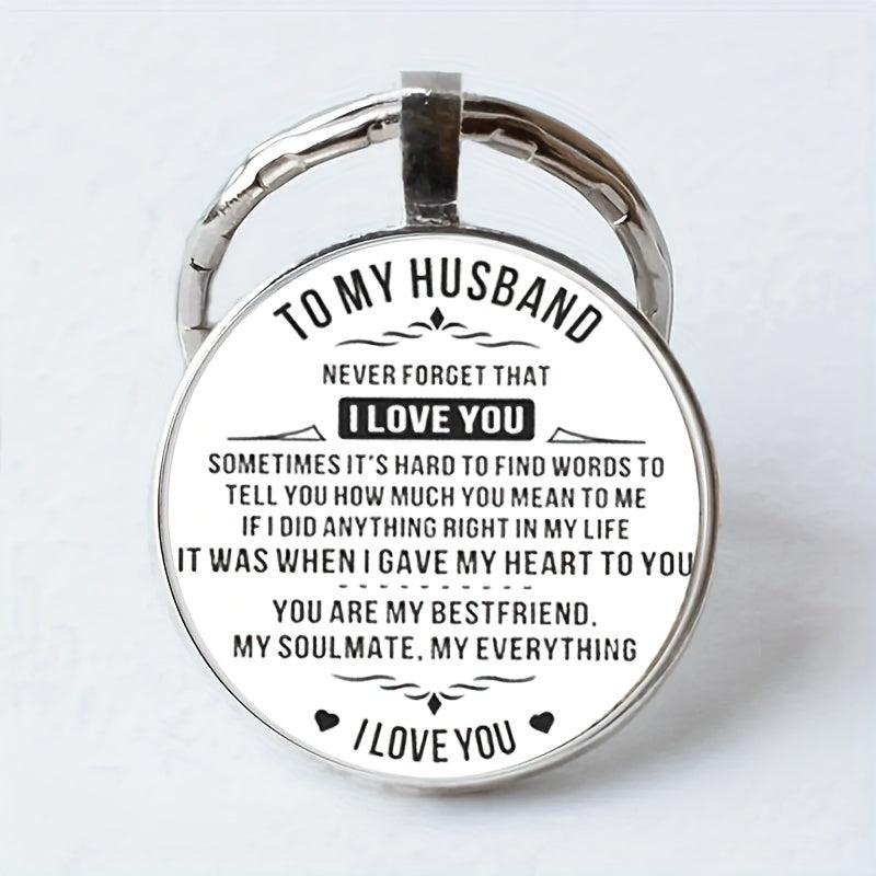Stylish English Keychain for Couples Anniversary Gift