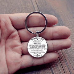 Stylish English Keychain for Couples Anniversary Gift
