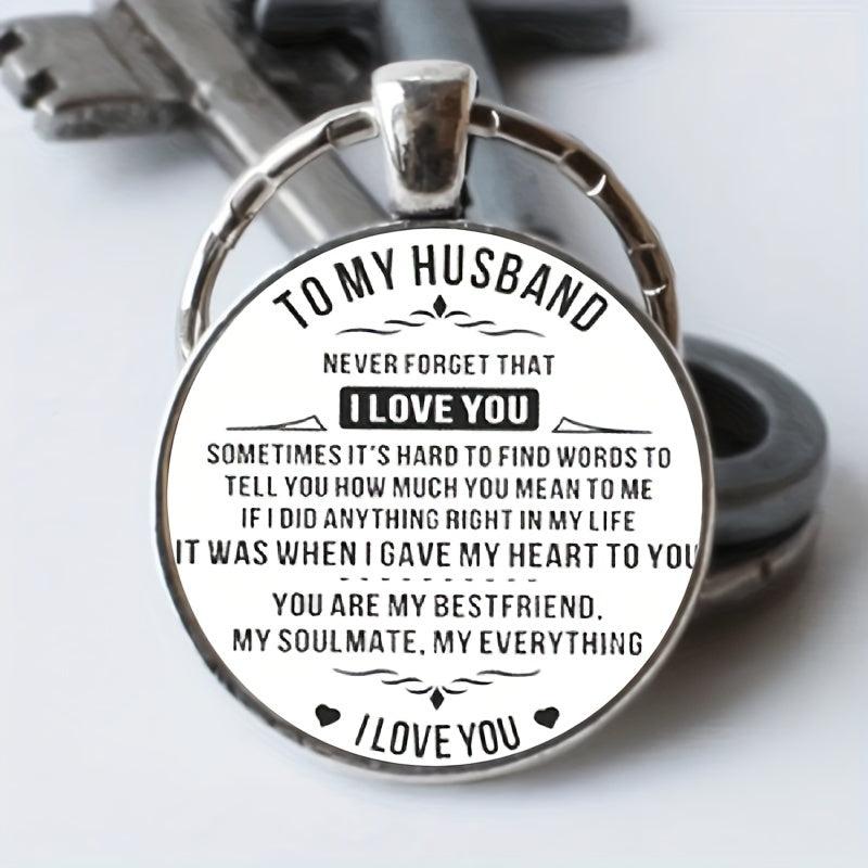Stylish English Keychain for Couples Anniversary Gift