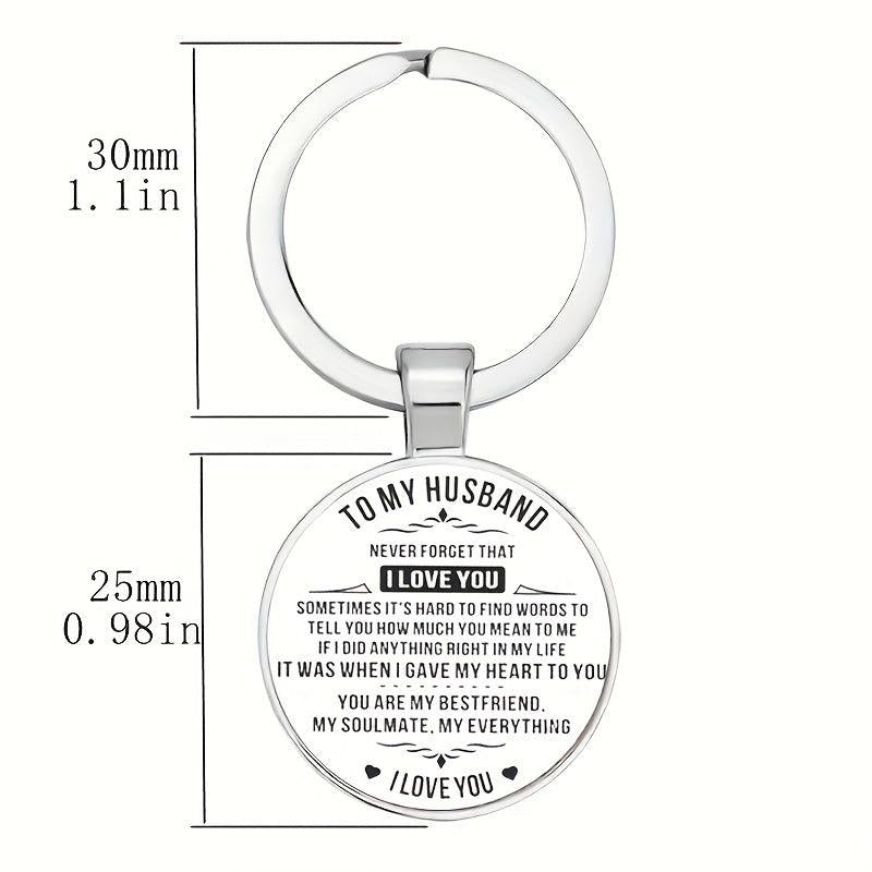 Stylish English Keychain for Couples Anniversary Gift