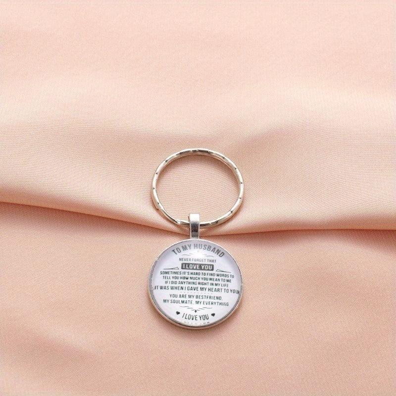 Stylish English Keychain for Couples Anniversary Gift