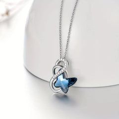 Vintage Butterfly Pendant Alloy Necklace Toy For Kids Daughters