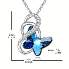 Vintage Butterfly Pendant Alloy Necklace Toy For Kids Daughters