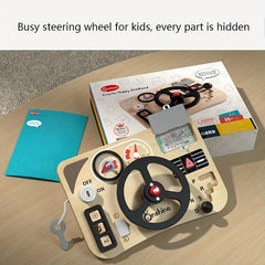 Montessori Early Education Steering Wheel Busy Board Toy