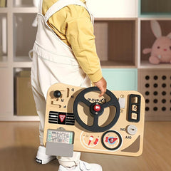 Montessori Early Education Steering Wheel Busy Board Toy