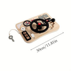 Montessori Early Education Steering Wheel Busy Board Toy