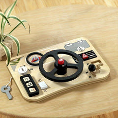 Montessori Early Education Steering Wheel Busy Board Toy