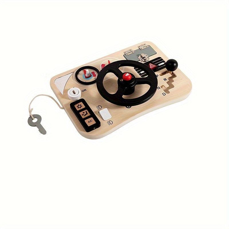 Montessori Early Education Steering Wheel Busy Board Toy