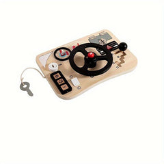 Montessori Early Education Steering Wheel Busy Board Toy