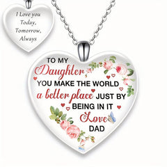Love Crystal Pendant Necklace Letter Necklace English Birthday Gift