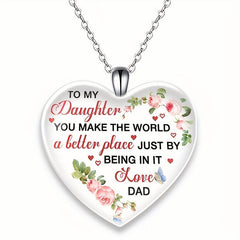 Love Crystal Pendant Necklace Letter Necklace English Birthday Gift