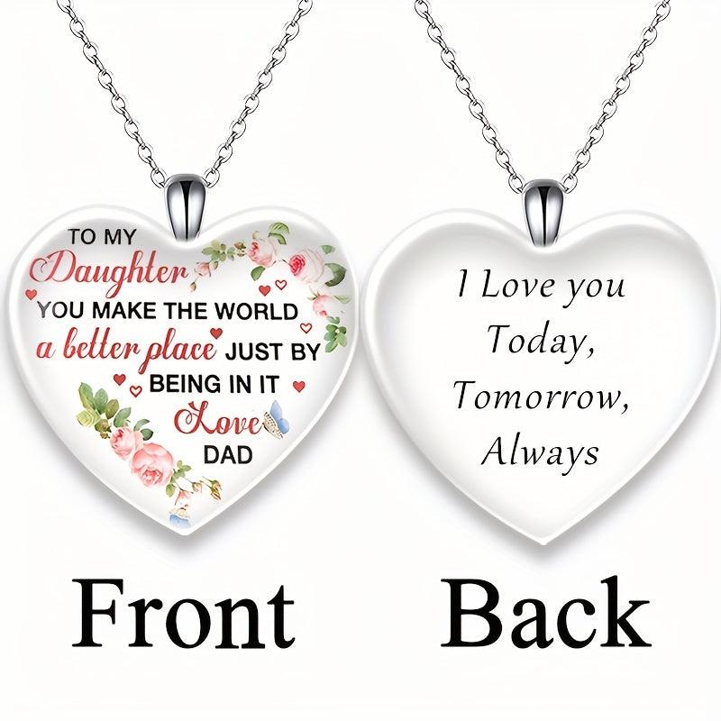 Love Crystal Pendant Necklace Letter Necklace English Birthday Gift