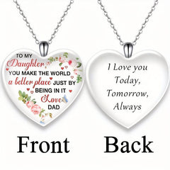Love Crystal Pendant Necklace Letter Necklace English Birthday Gift