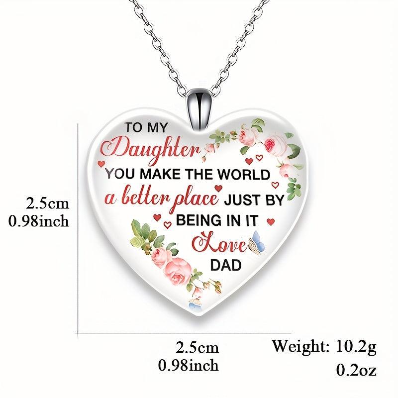 Love Crystal Pendant Necklace Letter Necklace English Birthday Gift