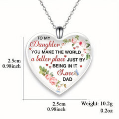 Love Crystal Pendant Necklace Letter Necklace English Birthday Gift