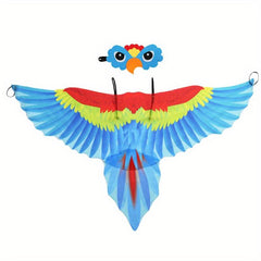 Rainbow Phoenix Macaw Wings Halloween Costume for Kids