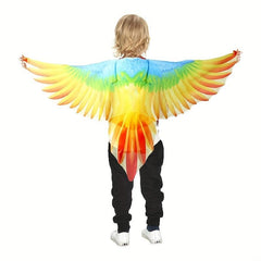 Rainbow Phoenix Macaw Wings Halloween Costume for Kids