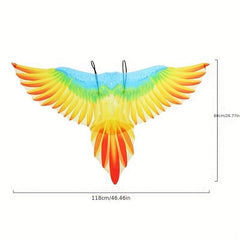 Rainbow Phoenix Macaw Wings Halloween Costume for Kids