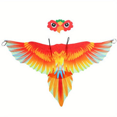 Rainbow Phoenix Macaw Wings Halloween Costume for Kids
