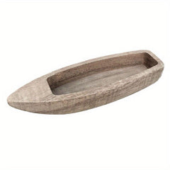 Wooden Toy Canoe for Bonsai Water Pool Model