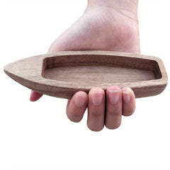 Wooden Toy Canoe for Bonsai Water Pool Model