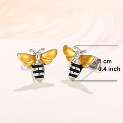 Bee Stud Earrings Animal Ear Jewelry Women
