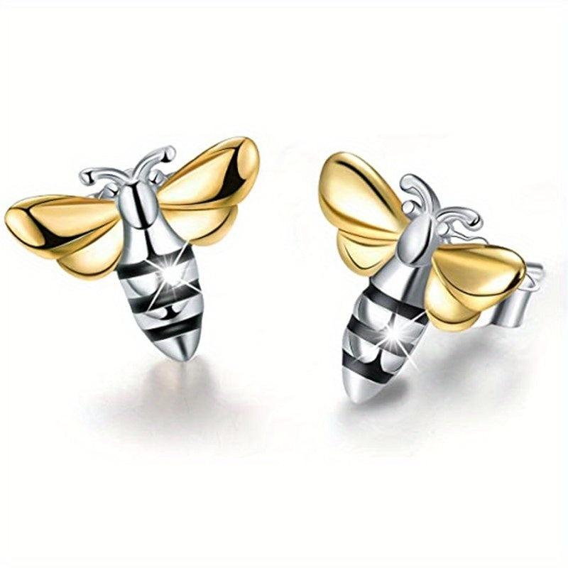 Bee Stud Earrings Animal Ear Jewelry Women