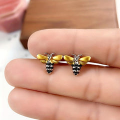 Bee Stud Earrings Animal Ear Jewelry Women