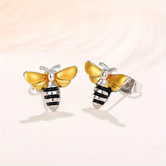 Bee Stud Earrings Animal Ear Jewelry Women