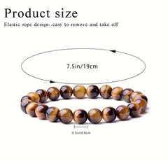 8mm Gemstone Healing Crystal Bracelet for Halloween & Christmas
