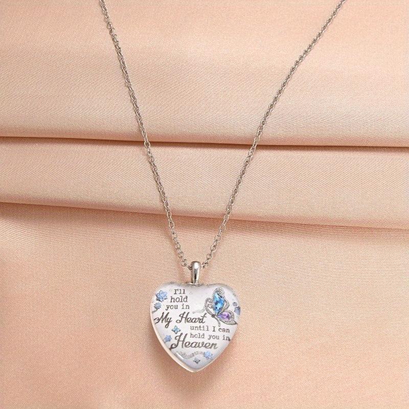 Crystal Love Pendant Necklace for Kids Daughters Adults