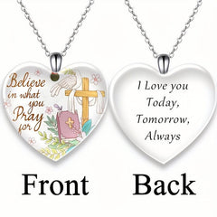 Crystal Letter Necklace English Birthday Gift For Boyfriend And Girlfriend