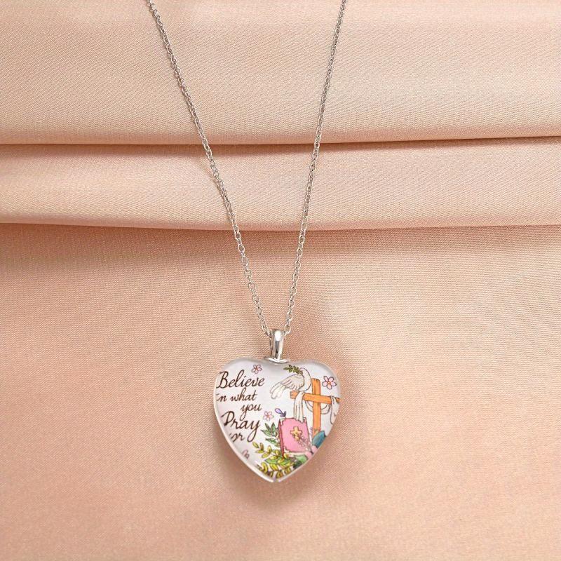 Crystal Letter Necklace English Birthday Gift For Boyfriend And Girlfriend